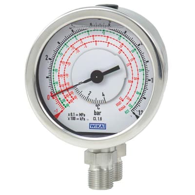 WIKA Differential Pressure Gauge, Model 732.18, 733.18